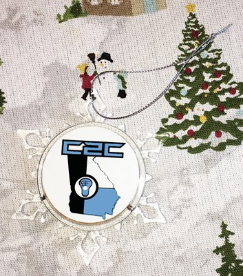 OR-C Custom Logo Snowflake Lacrosse Ornament